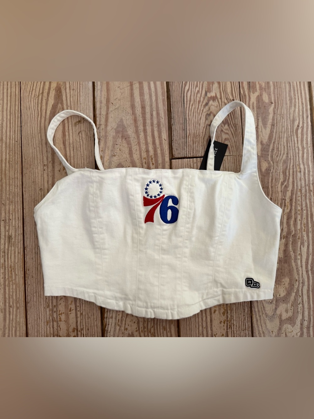 Hype and Vice Philadelphia 76ers Corset Top Size XL NWT